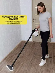 Універсальний пароочисник ручний для прибирання дому 7 в 1 Sokany парогенератор Пароочисник для меблів для прибирання вікон та автомобіля, відпарювач, парогенератор для прибирання та дезінфекції, парова праска - мініатюра 7