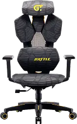 Геймерське крісло GT Racer сіре з жовтим (X-6002 Battle Gray/Yellow) - мініатюра 2