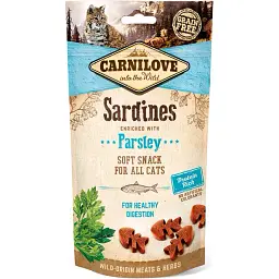 Ласощі для котів Carnilove Cat Semi Moist Snack сардина і петрушка 50 г