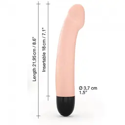 Вібратор Dorcel Real Vibration M Flesh 2.0, діаметр 3,7см, перезаряджається, для точки G - мініатюра 3
