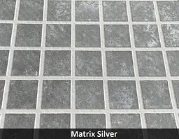 Армована мембрана StoneFlex, срібна мозаїка MATRIX SILVER, 1,65 з лаковим покриттям MATRIX SILVER