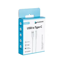 Кабель FLEX USB - Type-C 3A 1m (GF-AC13WH) Білий - мініатюра 3