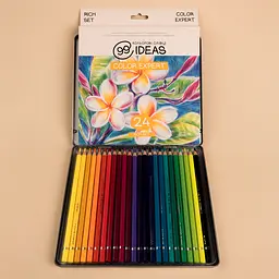 Набір олівців кольорових 99IDEAS "Color Expert" 24 кольори, Rich Set, металева коробка, 99CE-24RICH - мініатюра 4