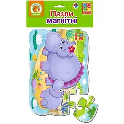 Пазли магнітні VLADI TOYS А5 "Бегемотики" VT3205-76