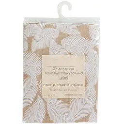 Скатертина Lefard Home Textile Pineto Beig водовідштовхувальна 180х140 см (715-314) - мініатюра 4