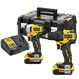 Набір із двох акумуляторних інструментів безщіткових DeWalt акб 2х4 А/год ЗП кейс 6.5 кг - мініатюра 2
