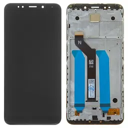Дисплей для Xiaomi Redmi 5 Plus, чорний, з рамкою, , In-Cell