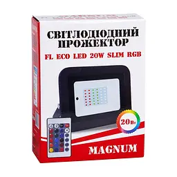 Прожектор MAGNUM FL ECO LED 20Вт slim_RGB IP65 (90018140) - мініатюра 4