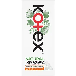 Щоденні прокладки Kotex Natural Normal 80 шт. (2 п. x 40 шт.) - мініатюра 3