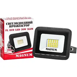 Прожектор MAGNUM FL ECO LED 20 Вт slim 6500K IP65 (90011659) - мініатюра 5