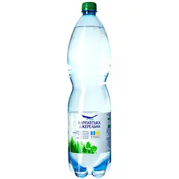 Вода мінеральна Карпатська Джерельна слабогазована 1.5 л - мініатюра 4