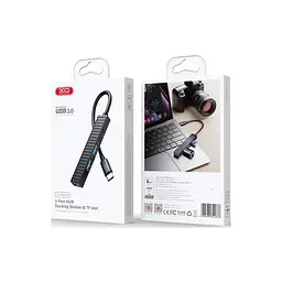Концентратор XO USB-C 4-in-1 порти XO HUB014B.black (HUB014B.black) - мініатюра 4
