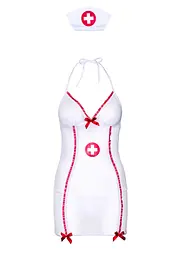 Костюм медсестри Daring Intimates Hot Nurse Roleplay Set L/XL (білий) - мініатюра 10