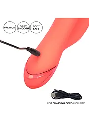 Вібратор-кролик CalExotics Orange County Cutie 21 см помаранчевий - мініатюра 4