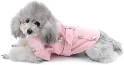 Пальто для собак Glamor Pink з хутряним коміром - мініатюра 6