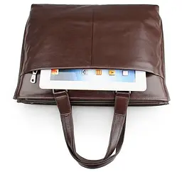 Чоловіча шкіряна сумка Vintage 35,5х28х7,5 см sum0012429 - мініатюра 5