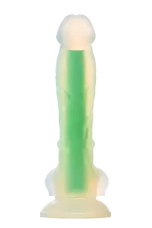 Фалоімітатор Radiant Glow In The Dark Soft 17.5 см зелений - мініатюра 9
