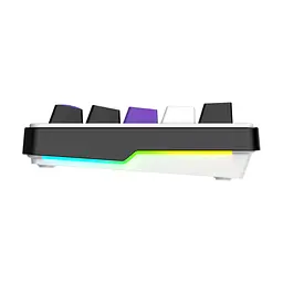 Клавіатура Hator Hellyberry HK60 Mechanical Linear RGB Wireless/Bluetooth/USB UA White/Violet (HK60_wireless) - мініатюра 6