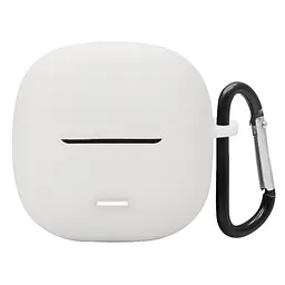 Силіконовий чохол для навушників Xiaomi Redmi Buds 6 Lite, Hang Case, білий, ультратонкий захисний кейс товщиною 2 мм, захист від подряпин, пилу та ударів, компактний, з карабіном для кріплення, ArmorStandart (ARM81087)