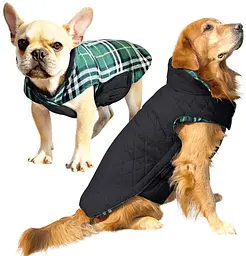 Зимовий водонепроникний двосторонній жилет у клітинку Derby Plaid Green у британському стилі, 3XL Зелений - мініатюра 2