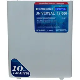 Стабілізатор напруги теристорні Укртехнологія Universal LV 12 12000 Вт 220 В стабілізація 100-210 36 ступенів