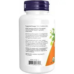 Спіруліна Now Foods Spirulina 1000 мг 240 таблеток - мініатюра 2