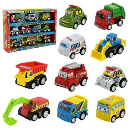 
Ігровий набір машинок Mini Cartoon Car 5857 у наборі 10 шт - мініатюра 4