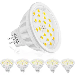 Світлодіодні лампи Uplight MR16 потужністю 5,5 Вт, натуральний білий колір 4000K, еквівалентні галогенні лампи потужністю 50-60 Вт