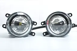 Протитуманні LED Фари круглі косий кут/лінза з ДХО D-100мм/10W/6500K-COB 2 шт.