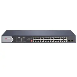 24-портовий некерований Hi-PoE комутатор Hikvision DS-3E0528HP-E, 20×1000 Мбіт/с POE+ (4 Hi-PoE) + 2×1000 Мбіт/с SFP