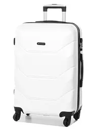 Валіза середня M Madisson Snowball 32303 пластикова 70л Біла