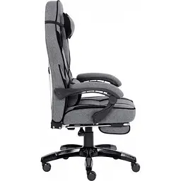 Крісло ігрове GT Racer X-2749-1 Gray/Black Suede (X-2749-1 Fabric Gray/Black Suede) - мініатюра 3