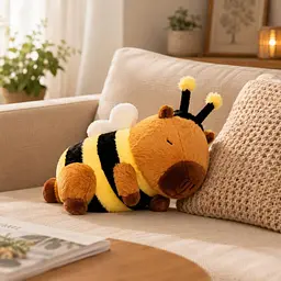 Іграшка м'яка Капібара Бджілка - плюшева капібара в костюмі бджоли - подарунок для дітей і дорослих - мініатюра 5