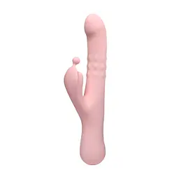 Вібратор з кліторальним відростком з кулькою INTY Toys – Bloom – Pink INTY Toys INTY-02-007 102011 - мініатюра 3