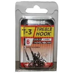 Гачок FISHING ROI №6 5шт/уп потрійний T-3 арт.33-06-006