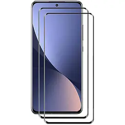 Захисне скло DK для Xiaomi 12/12X/12S Full Glue 3D 014139 black 2 шт.