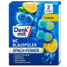 Туалетний блок DenkMit Lemon з ароматом цитруса, 2 шт.