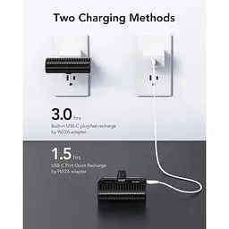 Портативний зарядний пристрій Vrurc USB C для iPhone 15 5000 mAh Mini швидка зарядка PD 20W Compact Charging Bank - мініатюра 8