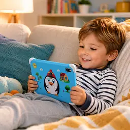 Дитячий планшет Meijiahui K1 Android-15 Penguin / Планшет 7" 6GB / 128GB / Дитячий планшетний ПК з екраном 7 дюймів Синій - мініатюра 2