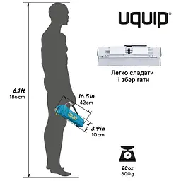 Складний стіл Uquip Handy Silver (244110), Сріблястий - мініатюра 4