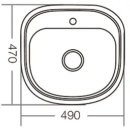 Кухонна мийка Zerix Z4947-08-180E satin ZM0559, Нержавіюча сталь - мініатюра 3