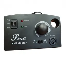 Фрезер для манікюру та педикюру 30000 оборотів чорний Nail Master Lina 5227