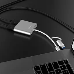 USB-Хаб j5create JCA365-N USB-C/A на 2xHDMI (JCA365-N) - мініатюра 7