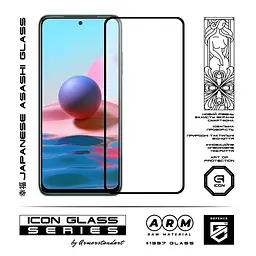 Захисне скло для Xiaomi Redmi 10/10 (2022), Icon, 2.5D загартоване скло, повне проклеювання, глянсове, удароміцне, з олеофобним покриттям, сумісне з чохлами, міцність 9H, проста установка, ArmorStandart (ARM59794) - мініатюра 2