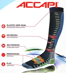 Термоноски Accapi Ski Ergoracing 34-36 Чорний-Рожевий - мініатюра 5