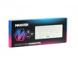 Клавіатура бездротова Maxxter KBW-C01S-UA, Silver, USB 2.4GHz, 78 кнопок, акумулятор 180 mAh - мініатюра 5