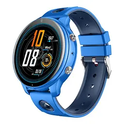Розумний дитячий смарт годинник Lemfo D40 з GPS трекером, 4G сім картою, відеодзвінками, прослушкою, Wi-Fi, геозоною, кнопкою SOS  Синій