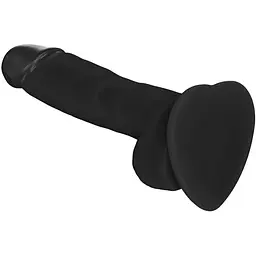 Реалістичний фалоімітатор Strap-On-Me Soft Realistic Dildo Black - Size S - мініатюра 2