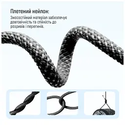 Дата кабель USB-C to USB-C 1.0m 60W 3.0А black ColorWay (CW-CBPDCC061-BK) - мініатюра 8
