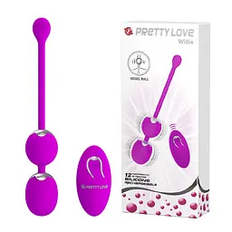 Вагінальні віброкульки Pretty Love Willie Vibrating Kegel Balls Purple